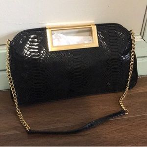 *NWT* Michael Kors Snakeskin Clutch With Strap